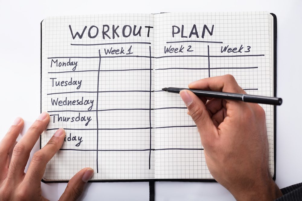 Start a Workout Plan and Exercise Schedule